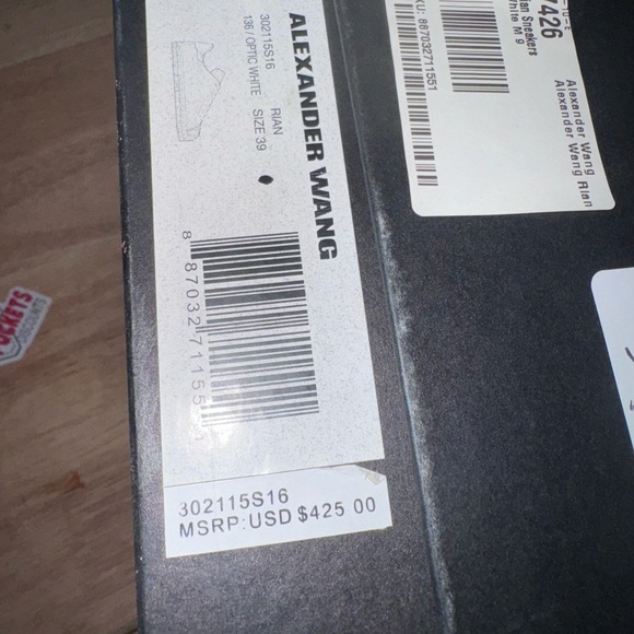 Alexander Wang Rain Optic White size 9 (39) - Picture 8 of 9